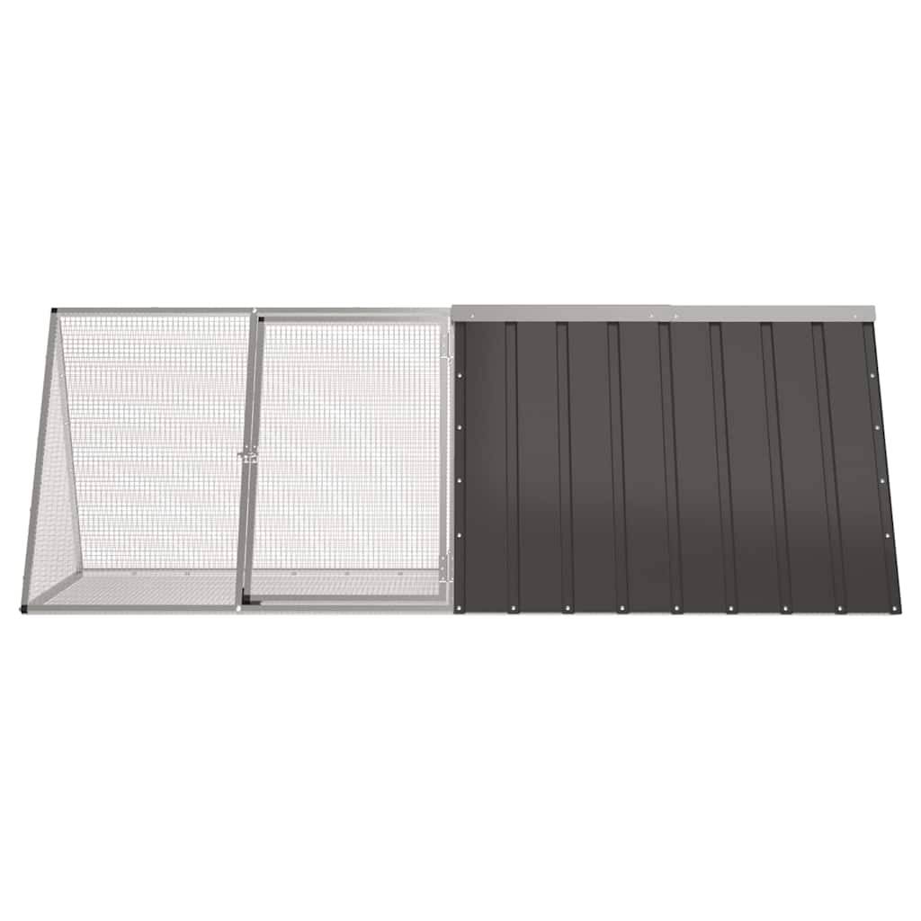 Vidaxl - Cage pour lapin Anthracite 201,5x80,5x71 cm Acier galvanisé vidaXL 171536 - Image 7