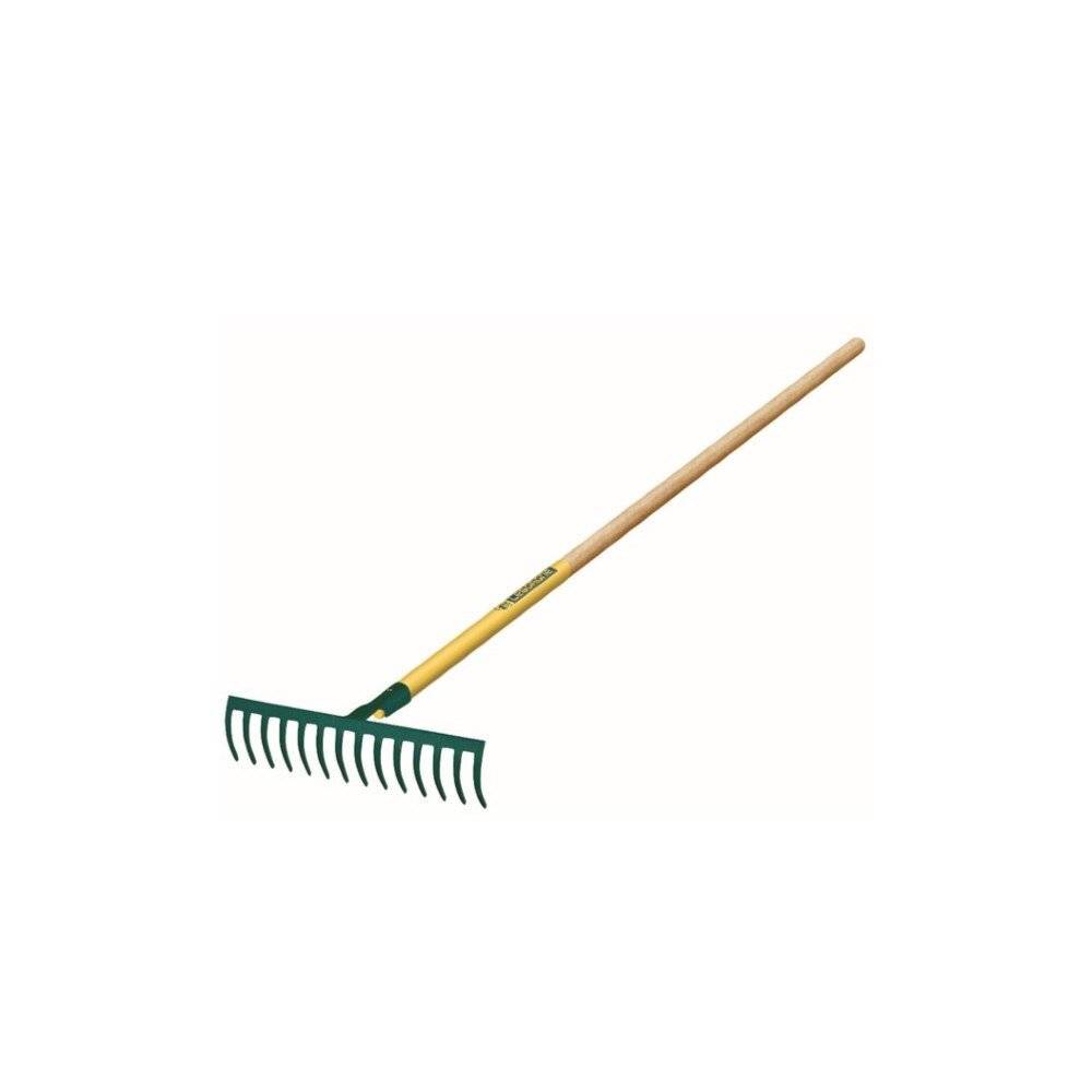 Râteau 16 dents courbes manche bois 150 cm certifié PEFC 100% - Leborgne