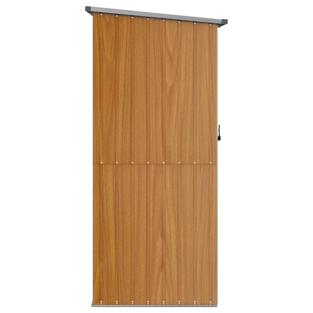 Vidaxl - Abri de jardin marron 118,5 x 97 x 209,5 cm Acier galvanisé vidaXL 150902 - Image 6
