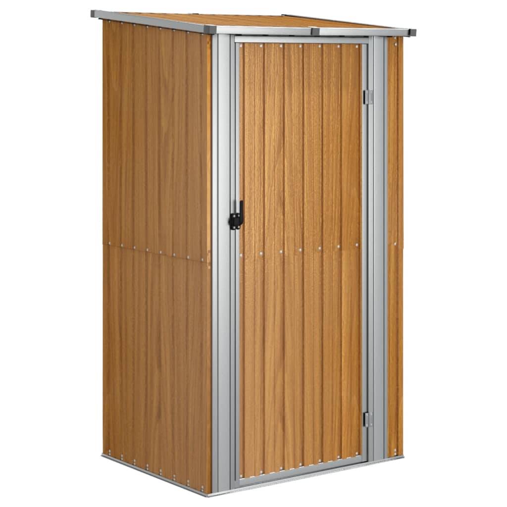 Vidaxl - Abri de jardin marron 118,5 x 97 x 209,5 cm Acier galvanisé 1.1m² vidaXL 150902 - Image 2