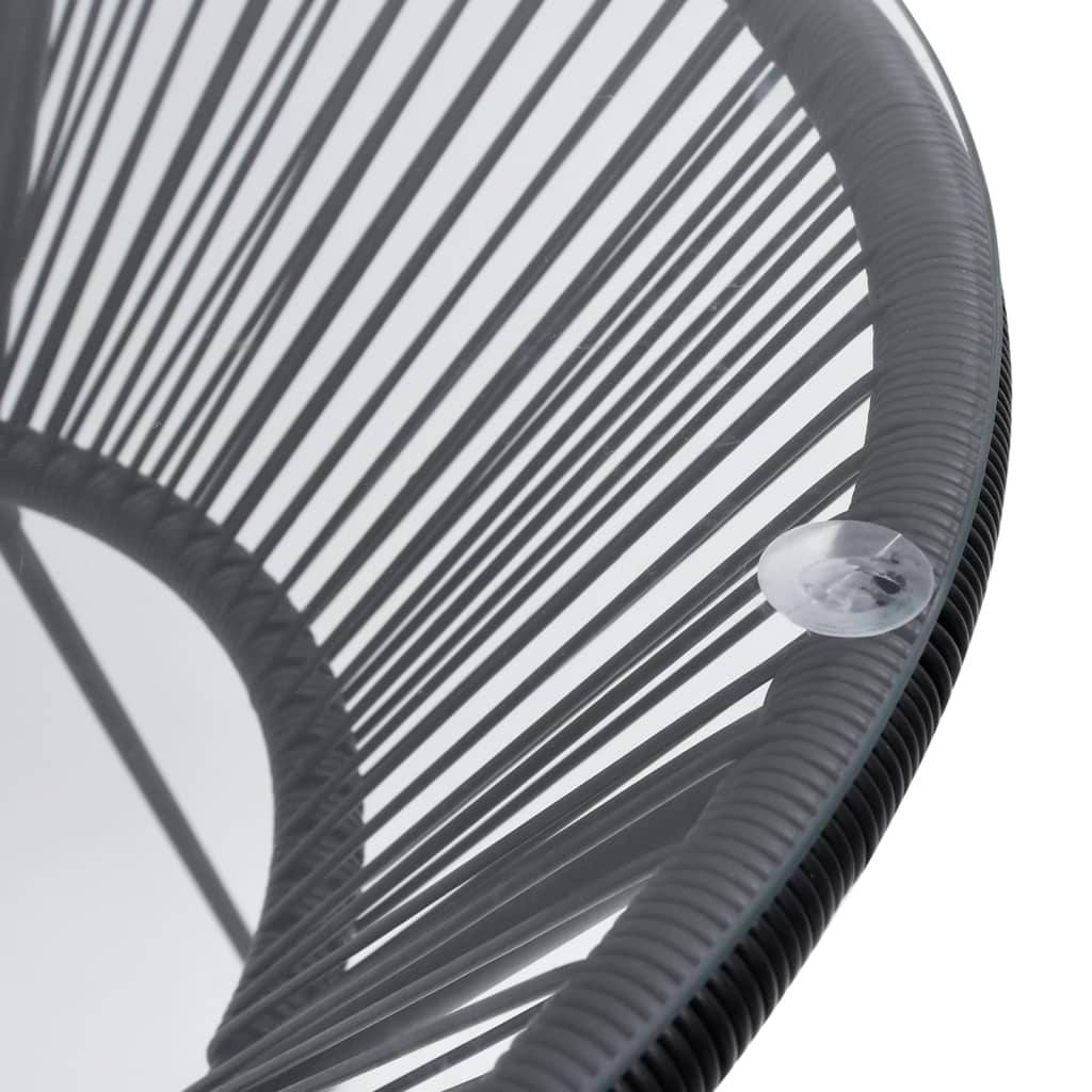 ComfortXL - Salon de Jardin 3p Rotin PVC Rond Table Ronde Ø70cm Extérieur Noir – ComfortXL Outdoor Living - Image 5