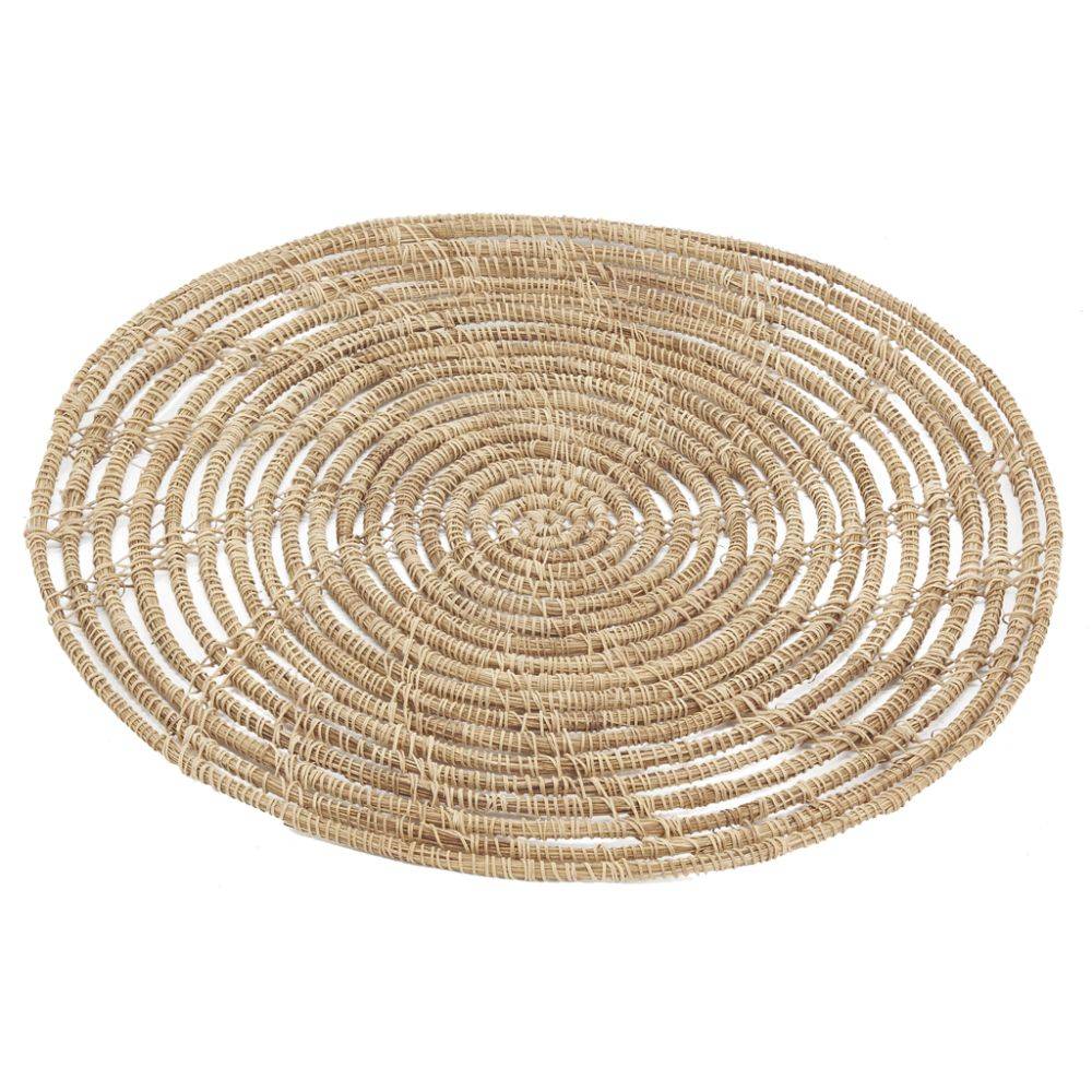 Aubry Gaspard - Sets de table ronds en palmier naturel (Lot de 6) - Image 4