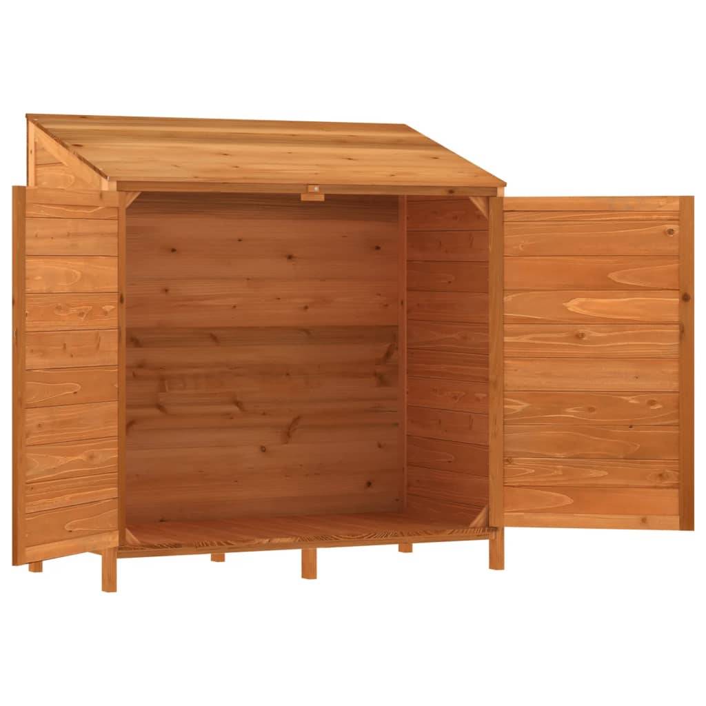 Vidaxl - Remise de jardin Marron 102x52x112 cm Bois de sapin solide vidaXL 152185 - Image 5