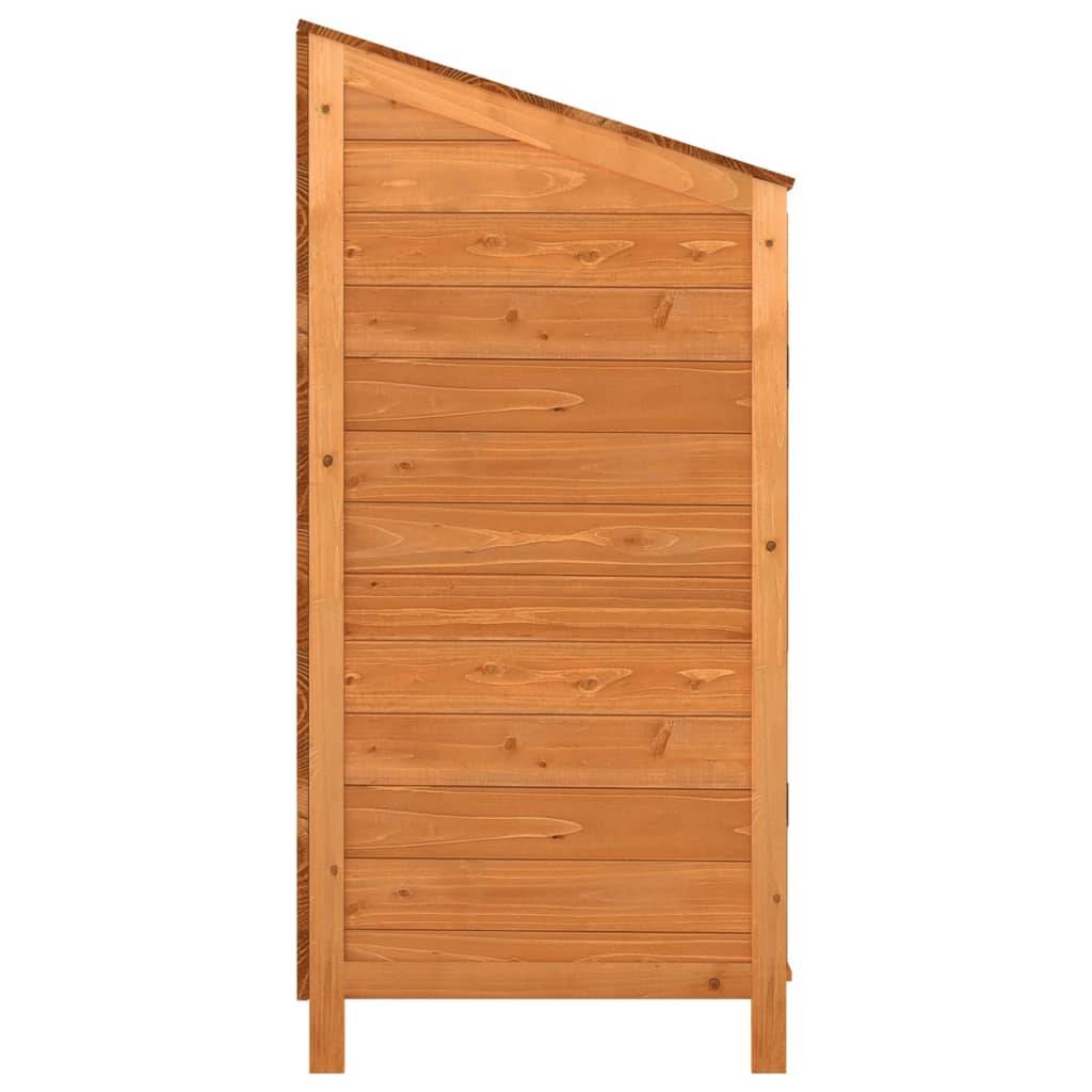 Vidaxl - Remise de jardin Marron 102x52x112 cm Bois de sapin solide vidaXL 152185 - Image 6