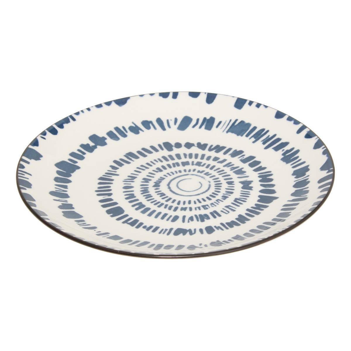 Atmosphera - Lot de 6 Assiette dessert Umami D19cm rayon bleu - Atmosphera Créateur d'intérieur - Image 4