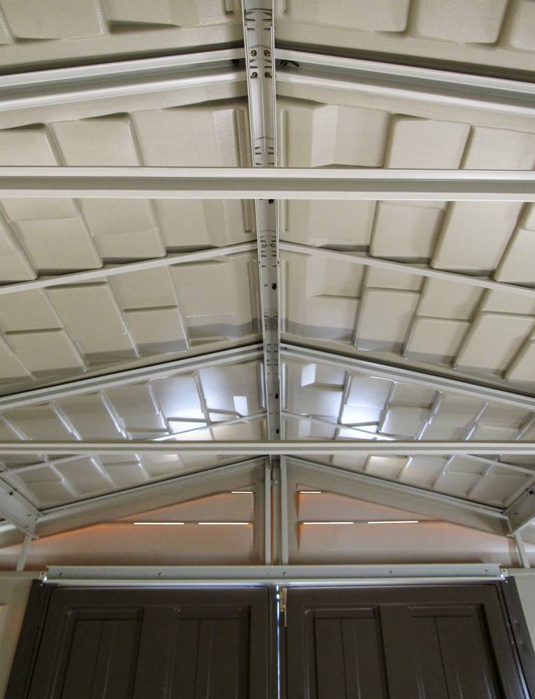 Duramax - Abri PVC Woodstyle PREMIUM - 10,56m² - Kit fondation + 1 fenêtre - Beige Duramax - Image 5