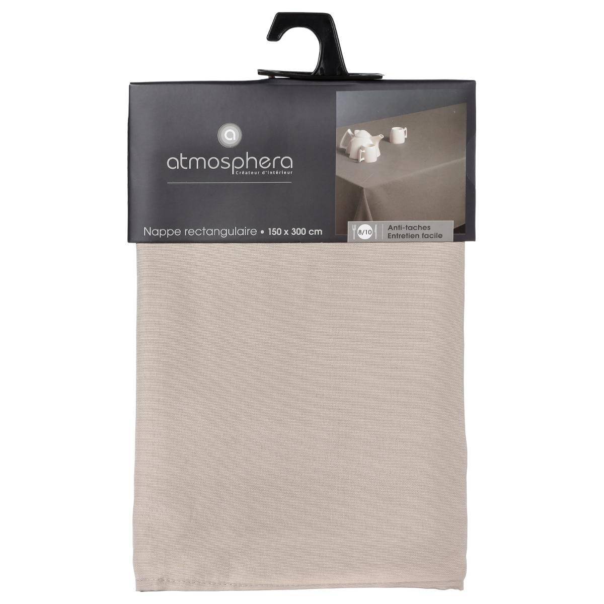 Nappe anti-taches Beige Lin 150 x 300 cm - Image 4