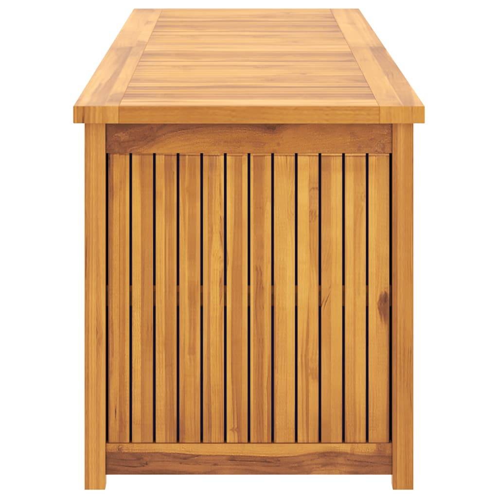 Coffre de jardin bois de teck naturel 175 x 50 x 55 cm - PANGIVO - Image 5