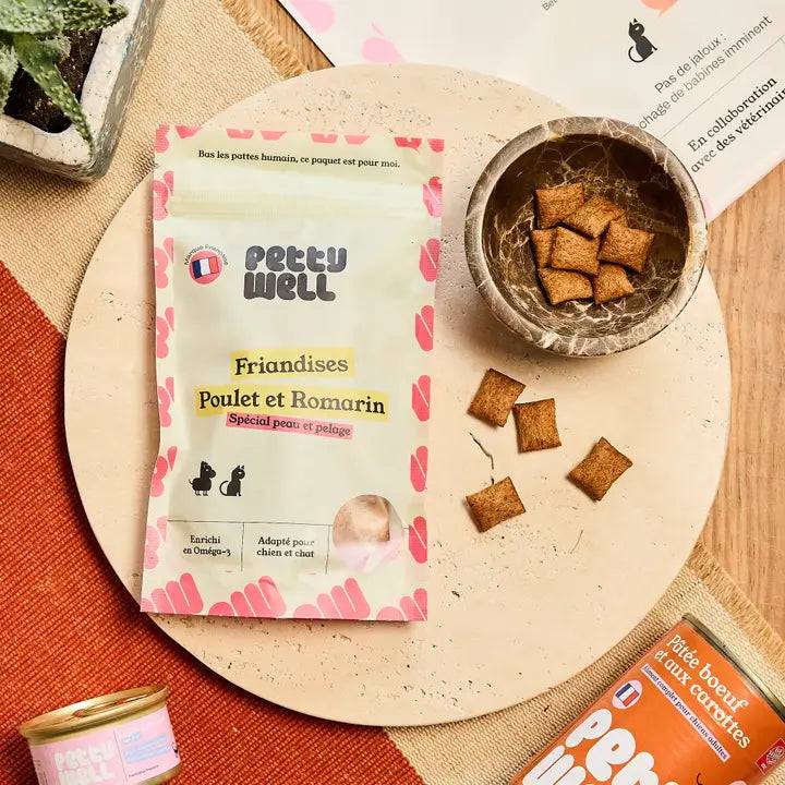 Petty Well - Friandises Poulet & Romarin fabriquées en France