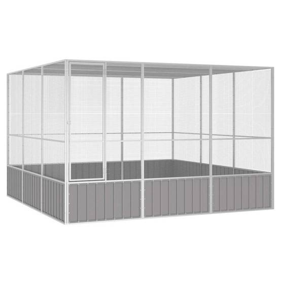 Vidaxl - Cage à oiseaux Gris 302,5x324,5x211,5 cm Acier galvanisé vidaXL 171553 - Image 1