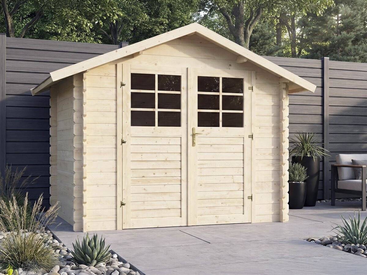 Abri De Jardin En Bois "beaufort" - 6.94 M² -  287 X 241 Cm - 28 Mm -habitat Et Jardin - Image 2