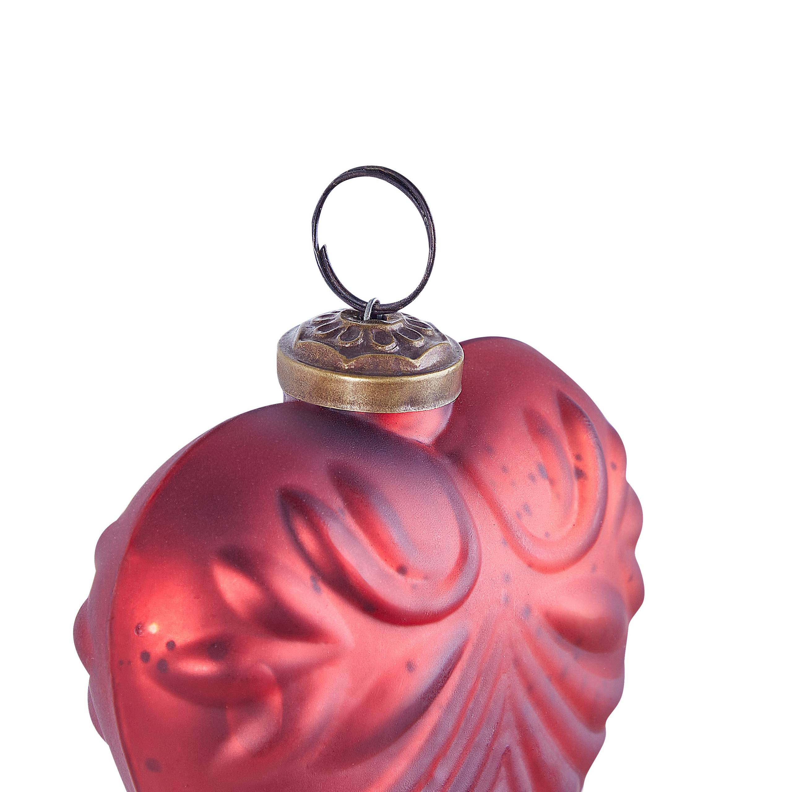 Beliani - Boules de Noël Verre Rouge FERIABLE - 11x10x13- Beliani - Image 7
