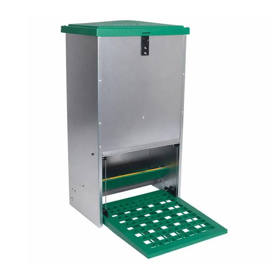 Abreuvoir métal galvanisé 30 L + Mangeoire à trémie anti nuisibles Feedomatic 12kg - Image 3