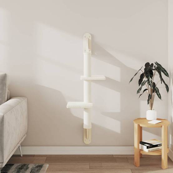 Vidaxl - Arbre à chat mural avec griffoir crème 108 cm vidaXL 172410 - Image 4