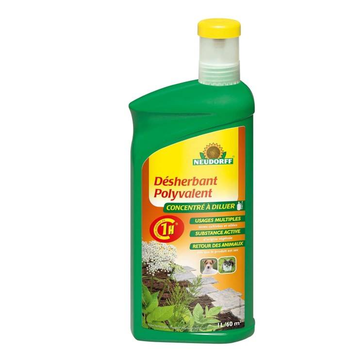 Neudorff - Neudorff Finalsan Désherbant Polyvalent Concentré, 1 l – Élimination des mauvais