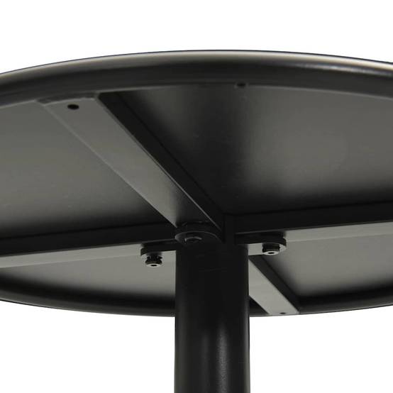 PANGIVO - Table de jardin ronde noir acier Ø60 x 105 cm - PANGIVO - Image 5