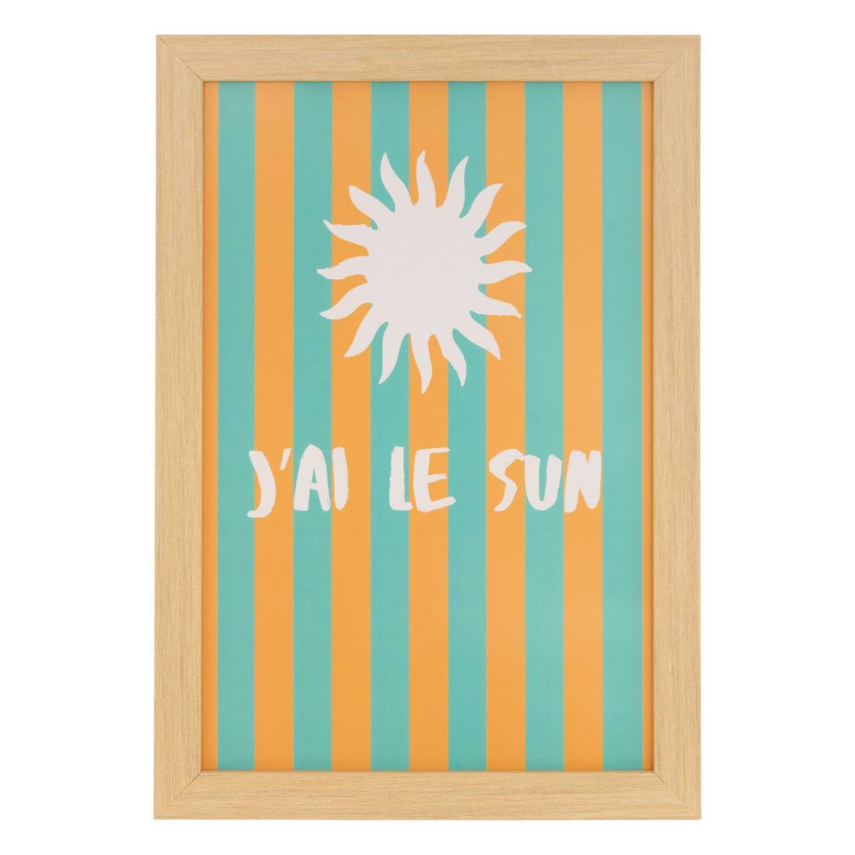 Atmosphera - Affiche encadrée Aria 21x30cm orange et vert - Atmosphera Créateur d'intérieur - Image 2