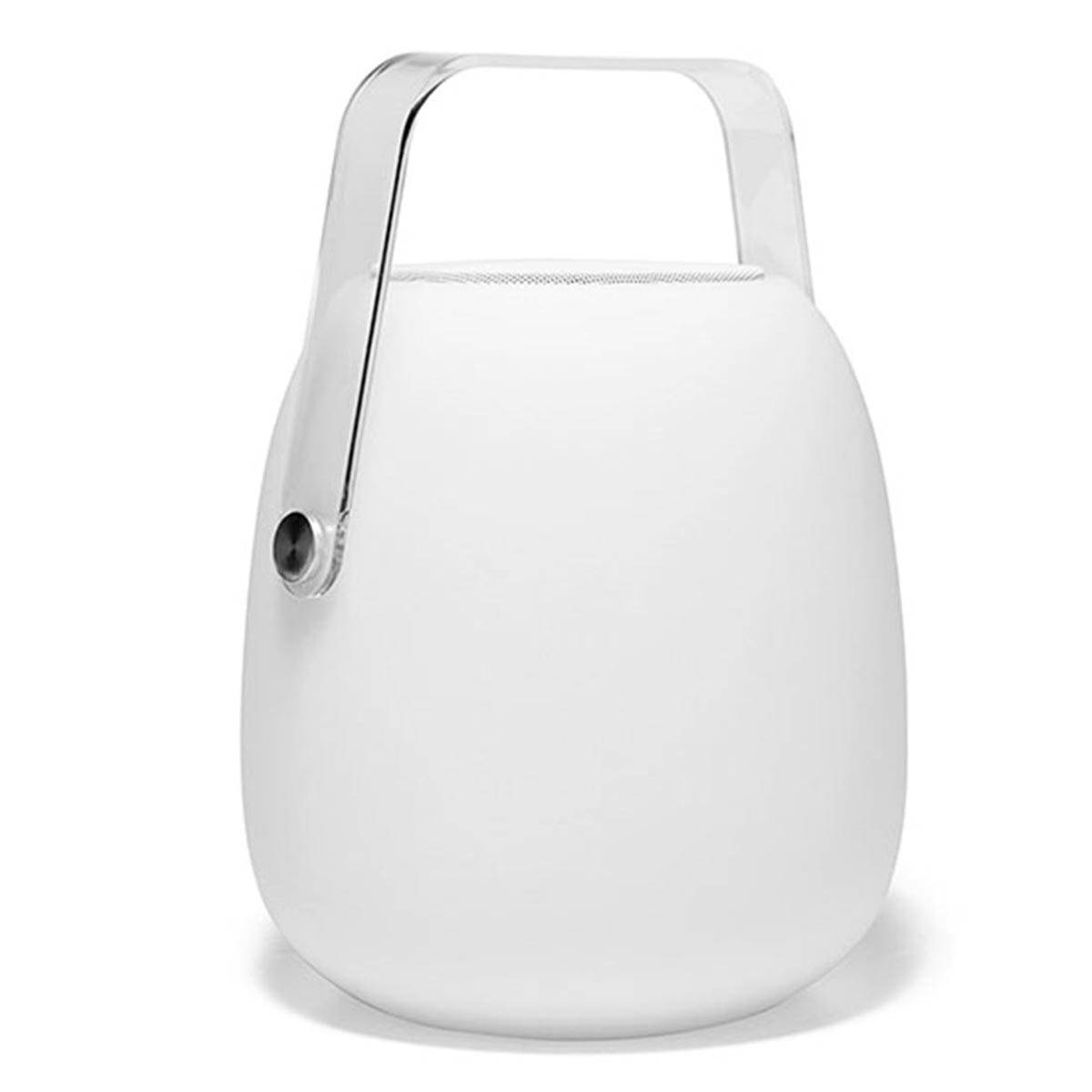 Lumisky - Lampe enceinte bluetooth sans fil MINI SO PLAY Blanc Polyéthylène 5W - Image 1