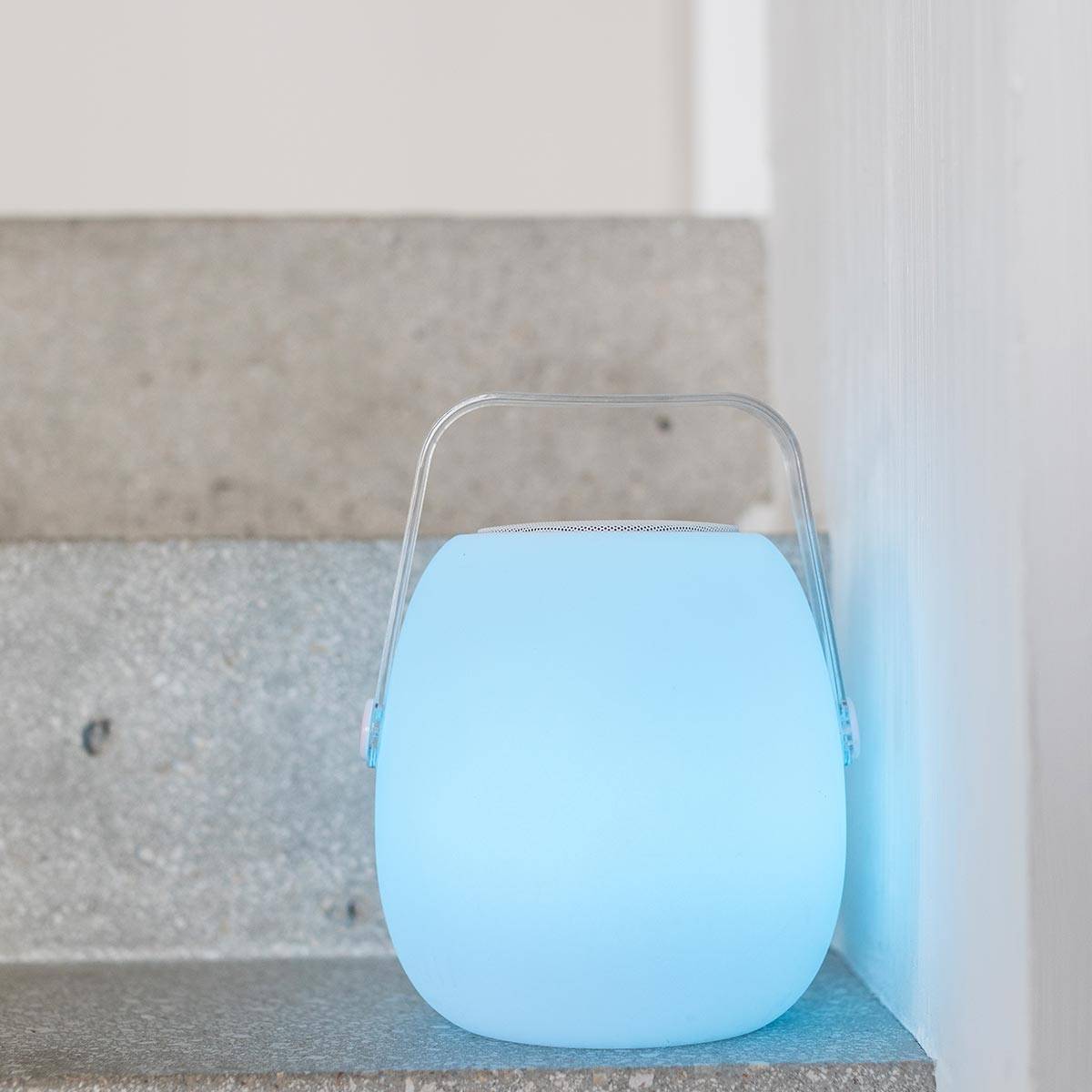 Lumisky - Lampe enceinte bluetooth sans fil MINI SO PLAY Blanc Polyéthylène 5W - Image 4