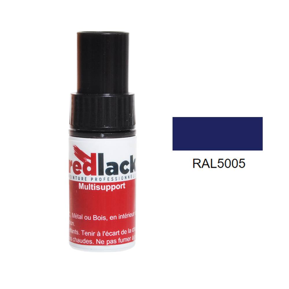 Peinture flacon retouche Bleu de sécurité RAL 5005 Satiné multisupport ...