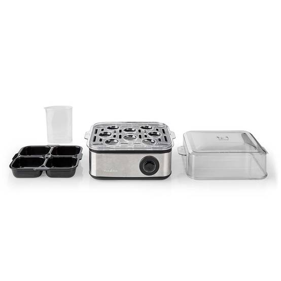 Cuiseur à oeufs électrique 500W Gris Inox / Noir Capacité 8 oeufs NEDIS - Image 5