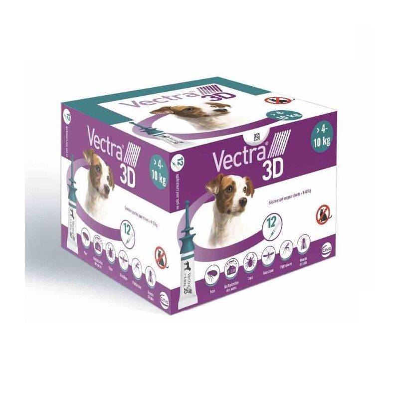 VECTRA 3D CHIEN (4-10 kg) 12 pipettes - Image 2
