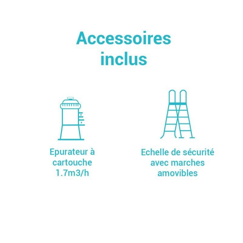 Intex - Kit piscine Prism Frame ronde 3.66 x 0.99 m - Image 4