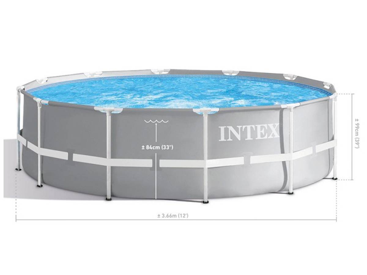 Intex - Kit piscine Prism Frame ronde 3.66 x 0.99 m - Image 6
