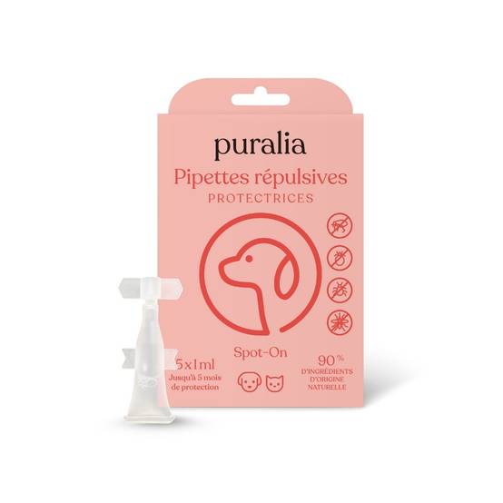 5 pipettes répulsives Spot-on 1 ml PURALIA - Image 1