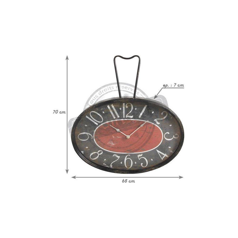 Aubry Gaspard - Horloge rétro en métal et verre - Image 2