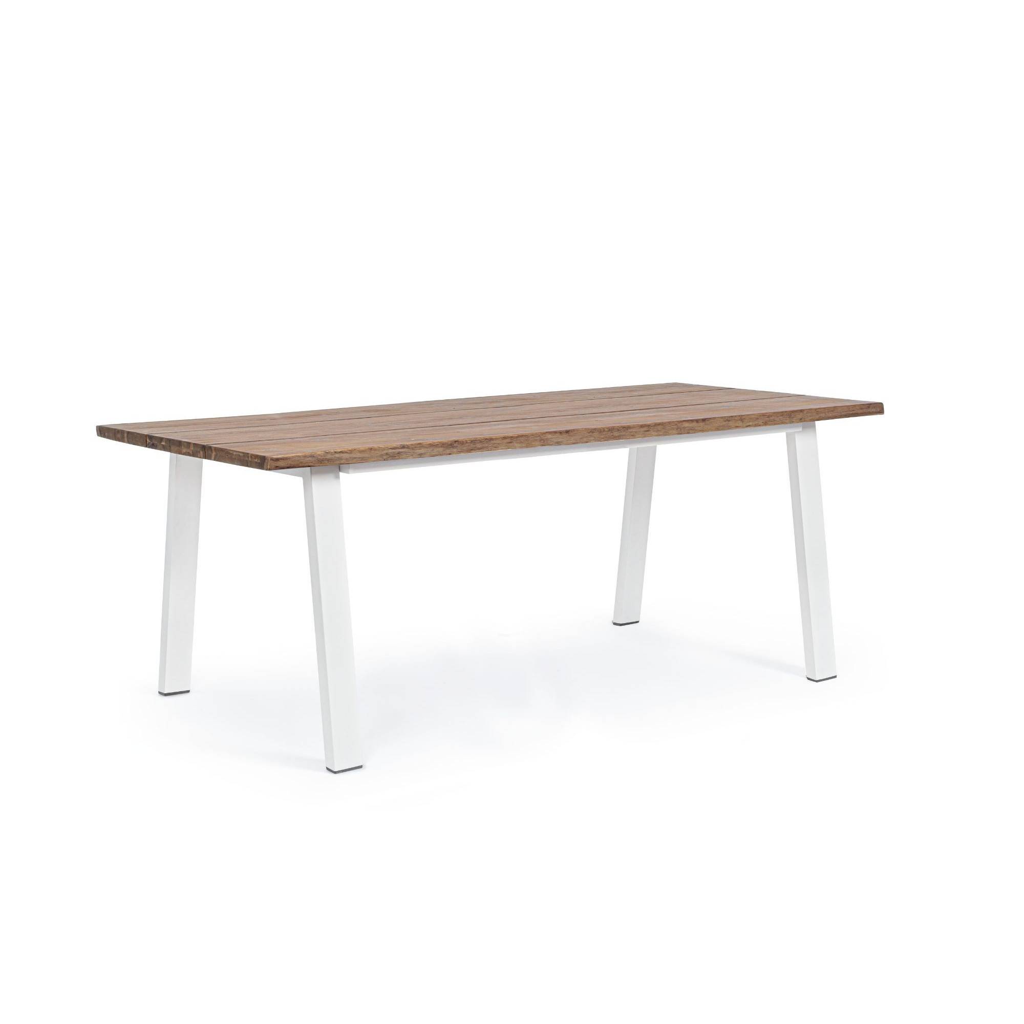 Autre - Table de jardin rectangulaire en bois et métal L200 8 personnes - OLERON - Image 2
