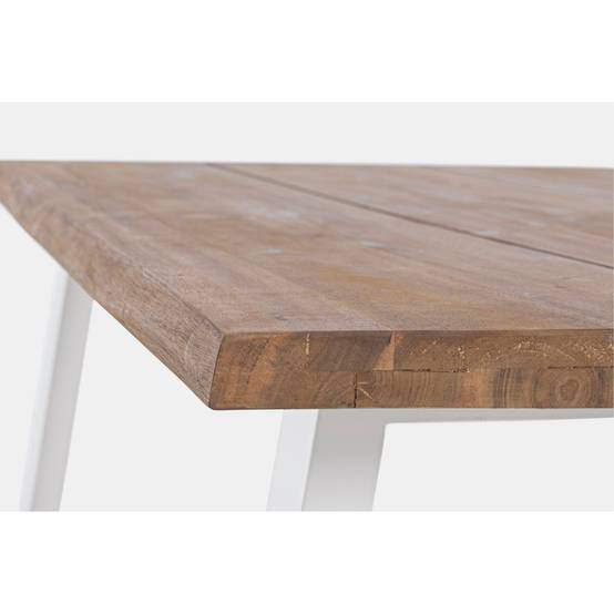 Autre - Table de jardin rectangulaire en bois et métal L200 8 personnes - OLERON - Image 5
