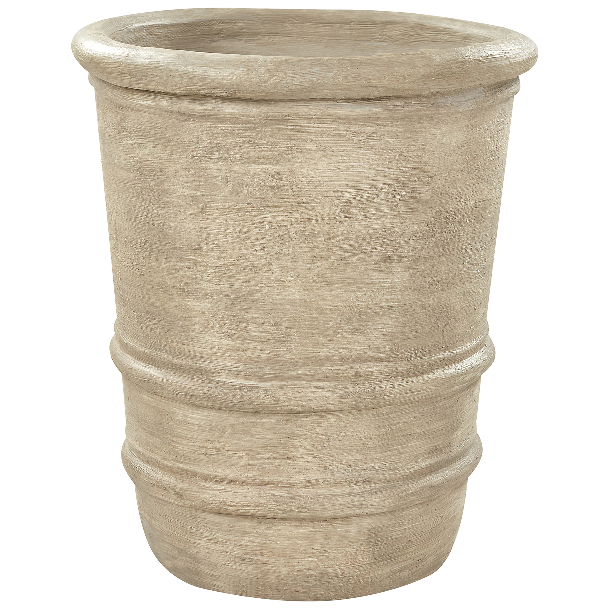 Beliani - Pot de Fleurs Beige en Terre Cuite 43 cm Jardin Extérieur Intérieur Accessoires de Salon - Image 1