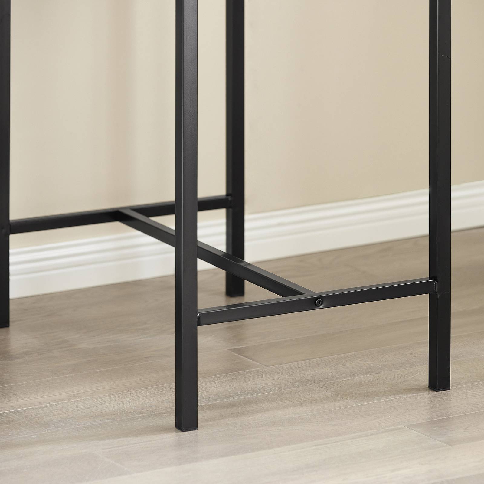 SoBuy Table et 2 Tabourets de Bar Bistrot, Table Haute Mange-Debout pour Cuisine, Salon, Balcon, Modèle OGT10-PF - Image 7