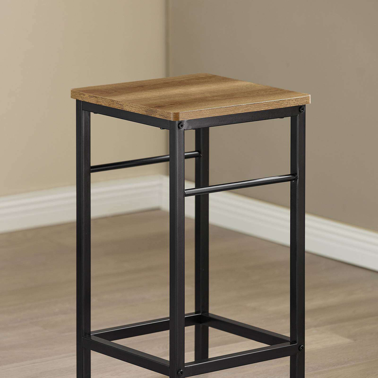 SoBuy Table et 2 Tabourets de Bar Bistrot, Table Haute Mange-Debout pour Cuisine, Salon, Balcon, Modèle OGT10-PF - Image 8