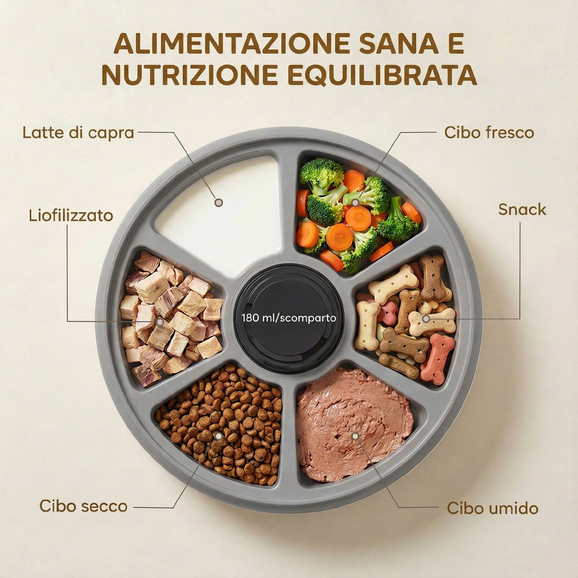 Distributeur automatique de nourriture pour chats et chiens avec minuterie et affichage LED, 1 à 6 repas par jour, pour aliments secs et humides - Image 6