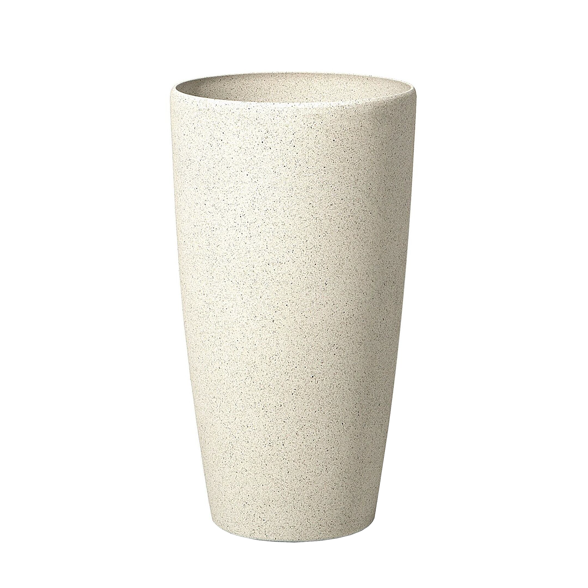 Cache-pot d'extérieur Fibre d'argile Beige clair ABDERA - Beliani - Image 3