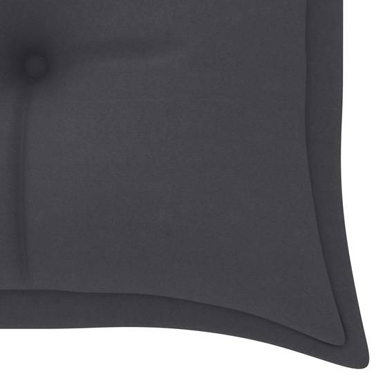 ComfortXL - Banc de Jardin Batavia Teck Massif avec Coussin Épais 7cm Imperméable 150 cm Anthracite – ComfortXL Outdoor Living - Image 7