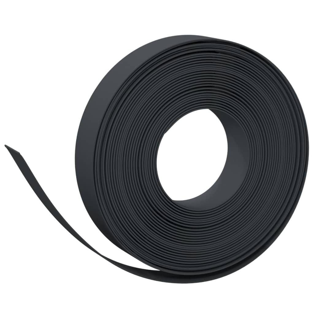 Bordure de jardin polyéthylène séparation aménagement 10mx10cm noir - ComfortXL Outdoor Living - Image 3