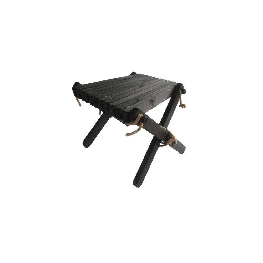 Ecofurn - Chilienne scandinave avec repose-pieds Pin Noir - Image 4