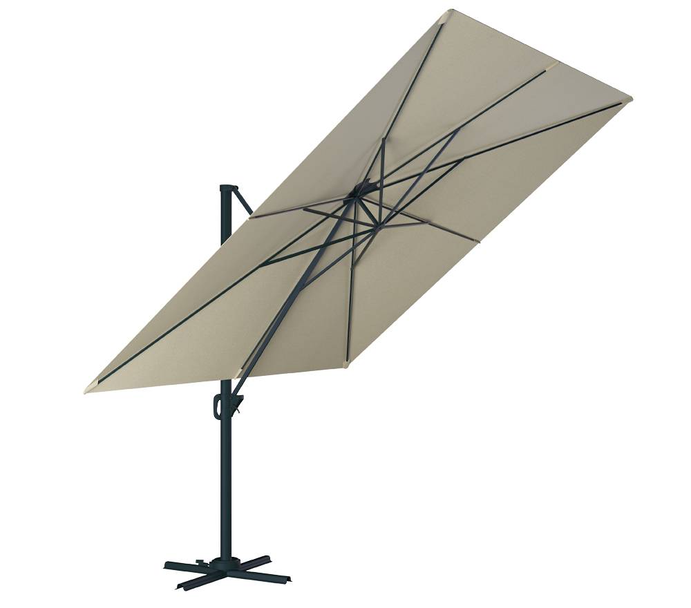 Parasol déporté 4x3m - Lin en Aluminium - LUXEKING - Image 1