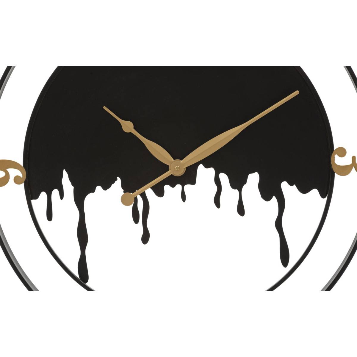 Horloge Murale en Métal "Splash" 66cm Noir - Image 2