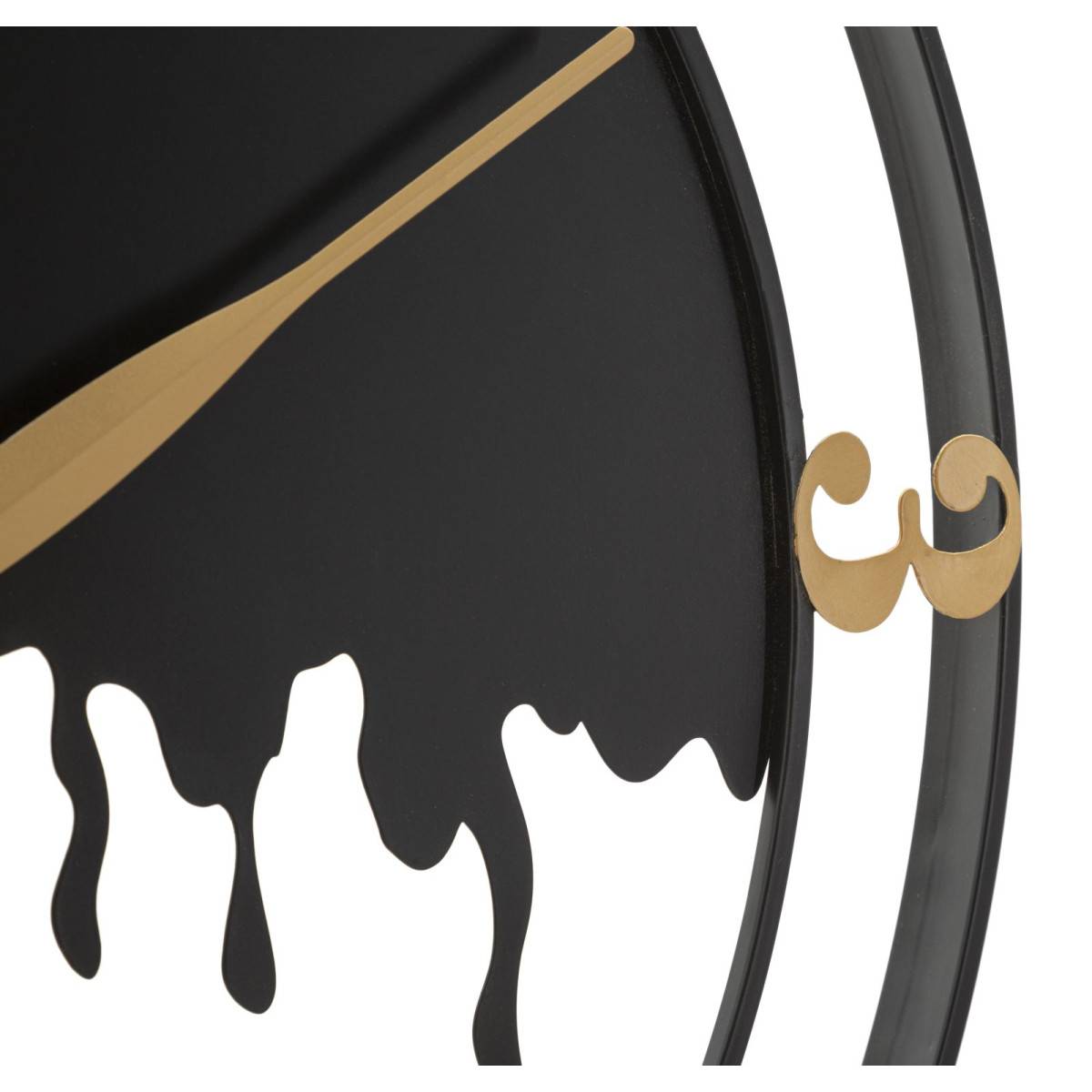 Horloge Murale en Métal "Splash" 66cm Noir - Image 3