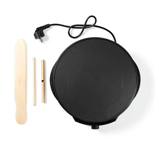 Crêpière électrique 1200W Ø30 cm Machine à crêpes Métal revêtement anti-adhésif NEDIS - Image 2