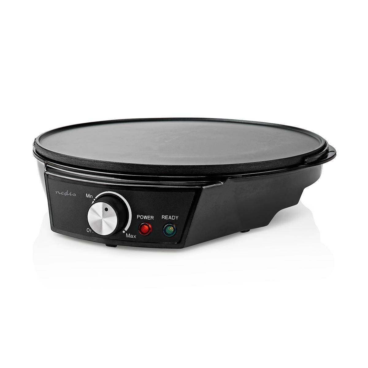Crêpière électrique 1200W Ø30 cm Machine à crêpes Métal revêtement anti-adhésif NEDIS - Image 5