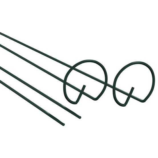 20 pcs Piquets de Fixation - Piquets de sol pour plantes de jardin vert foncé 91 cm acier - Image 4