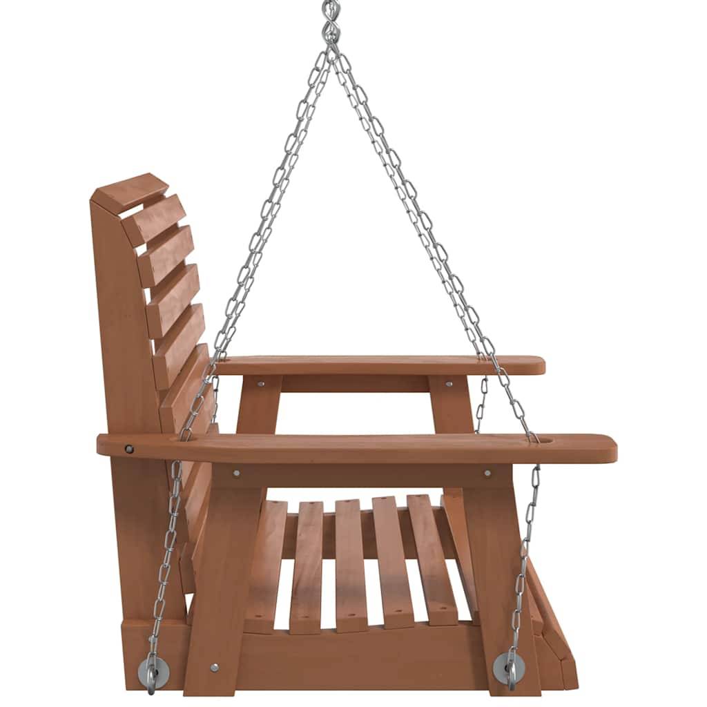 Vidaxl - Chaise balançoire de jardin chaînes en métal bois massif sapin vidaXL 4008979 - Image 6
