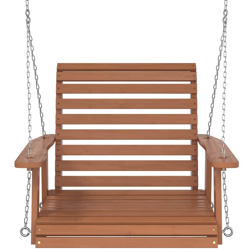 Vidaxl - Chaise balançoire de jardin chaînes en métal bois massif sapin vidaXL 4008979 - Image 9