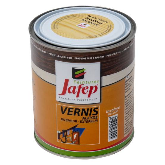 Vernis synthétique brillant incolore Jafep - 750 ml - Image 1