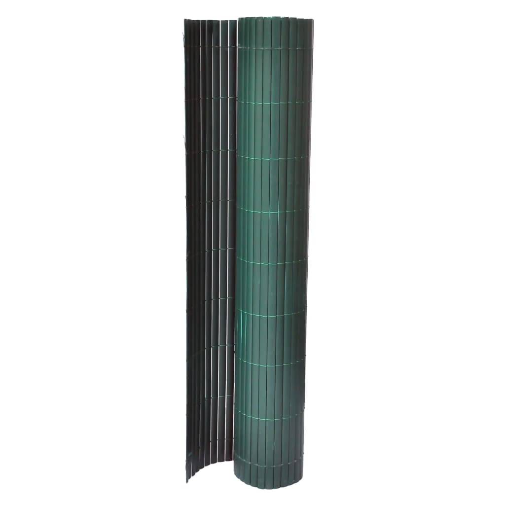 Panneau Clôture Jardin PVC Brise-Vue Extérieur Durable Balcon Vert 90x300cm - ComfortXL Outdoor Living - Image 2